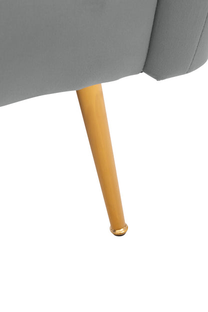 Savoy Grey Velvet Chair