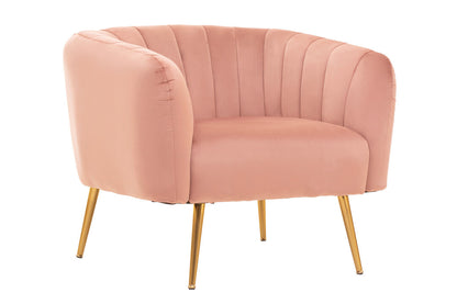 Savoy Pink Velvet Chair