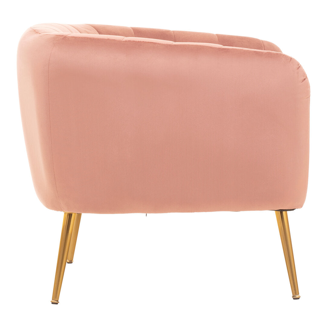 Savoy Pink Velvet Chair