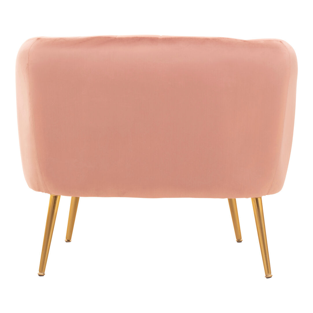 Savoy Pink Velvet Chair