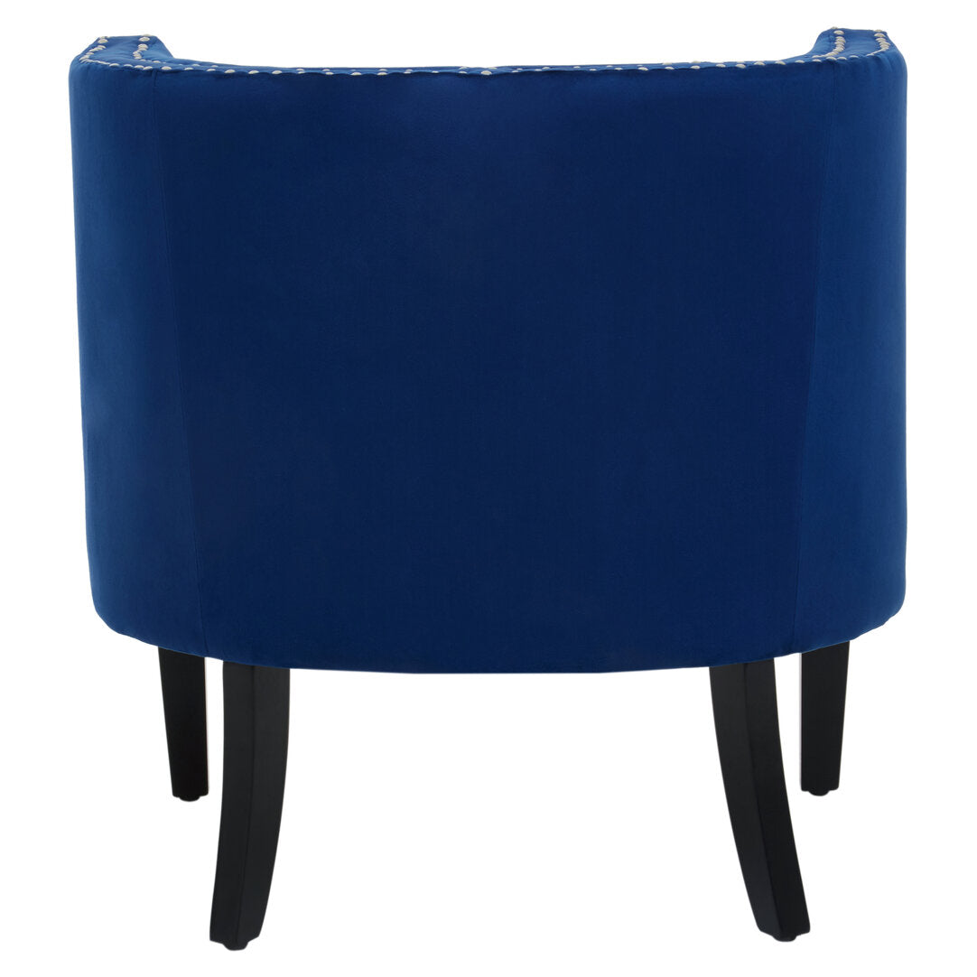 Savoy Blue Velvet Studded Chair