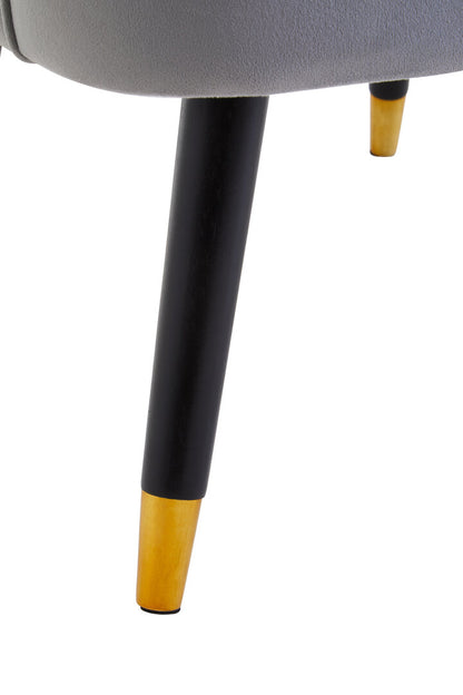 Regent Grey Velvet Cut Out Back Chair