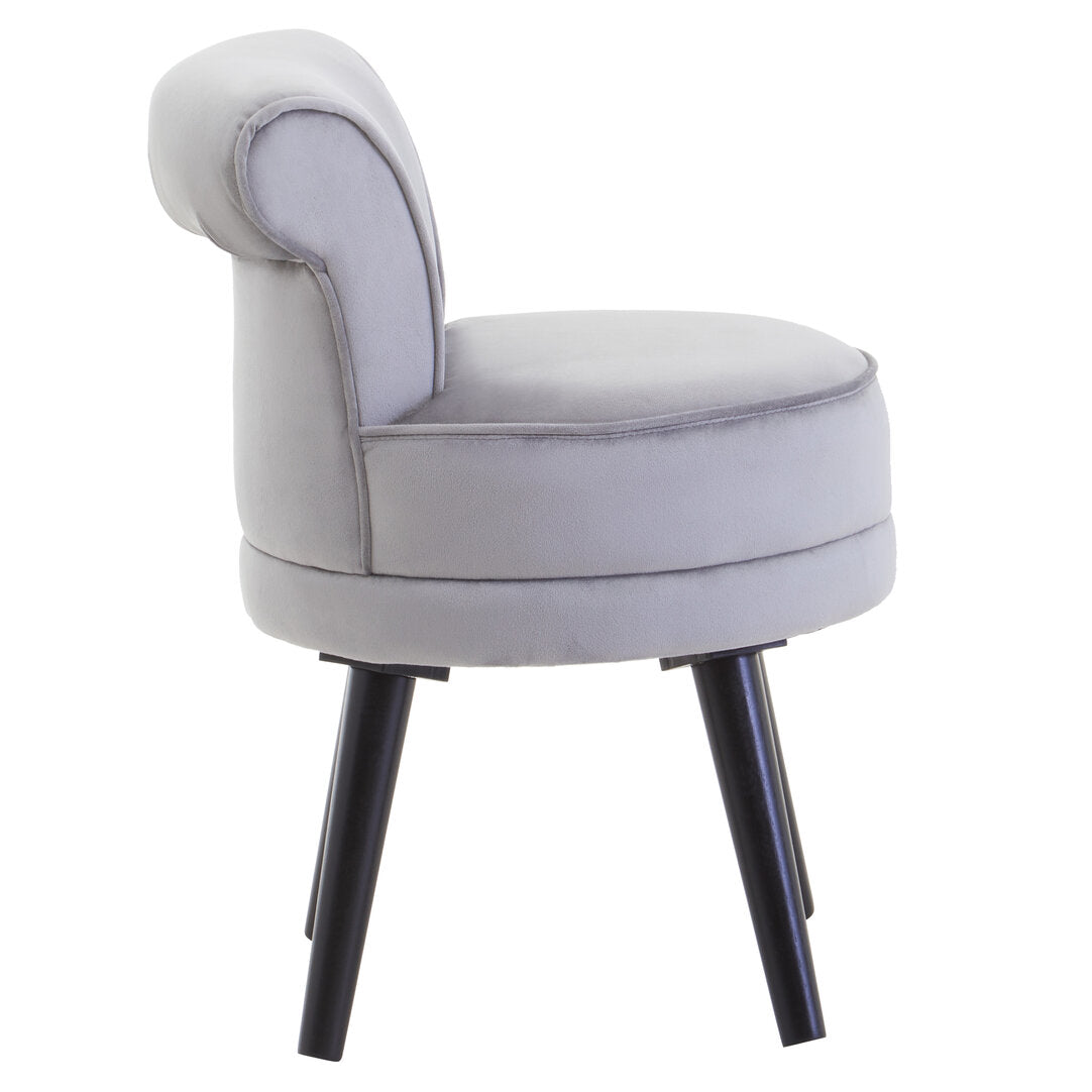Verona Loretta Grey Velvet Chair