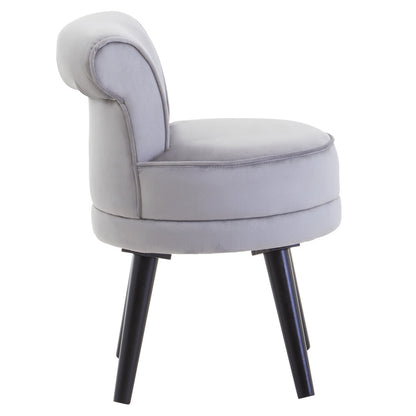 Verona Loretta Grey Velvet Chair