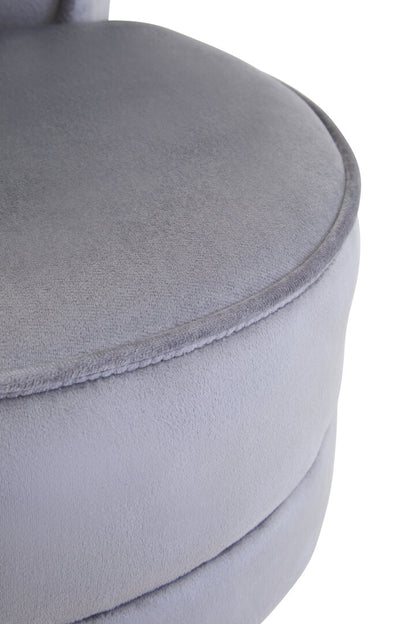 Verona Loretta Grey Velvet Chair