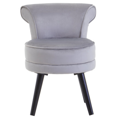 Verona Loretta Grey Velvet Chair