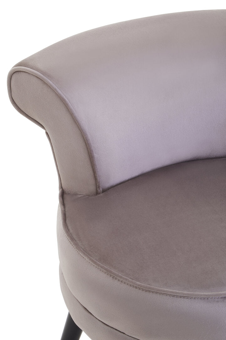 Verona Loretta Mink Velvet Chair