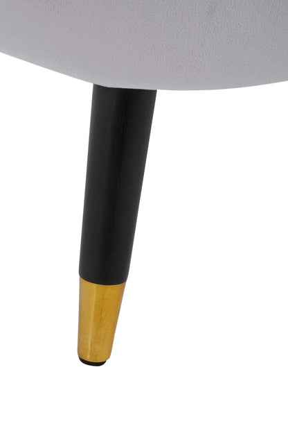 Regent Grey Velvet Shell Accent Chair