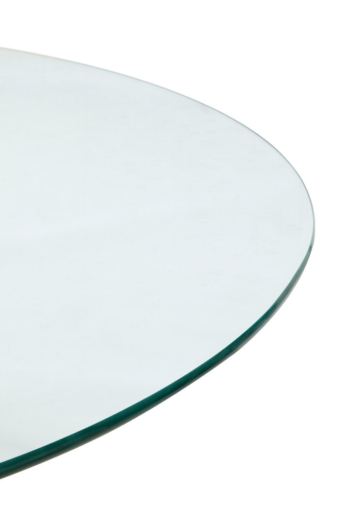 Sorrento Round Dining Table With Black Wood Effect Metal Legs