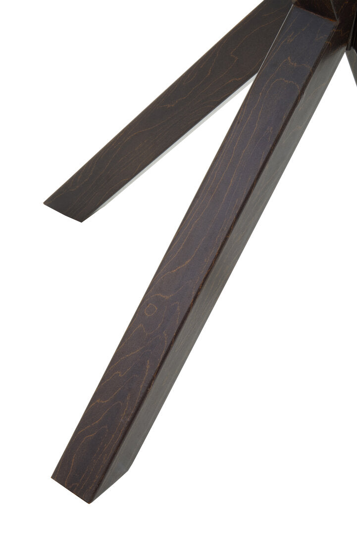 Sorrento Round Dining Table With Black Wood Effect Metal Legs