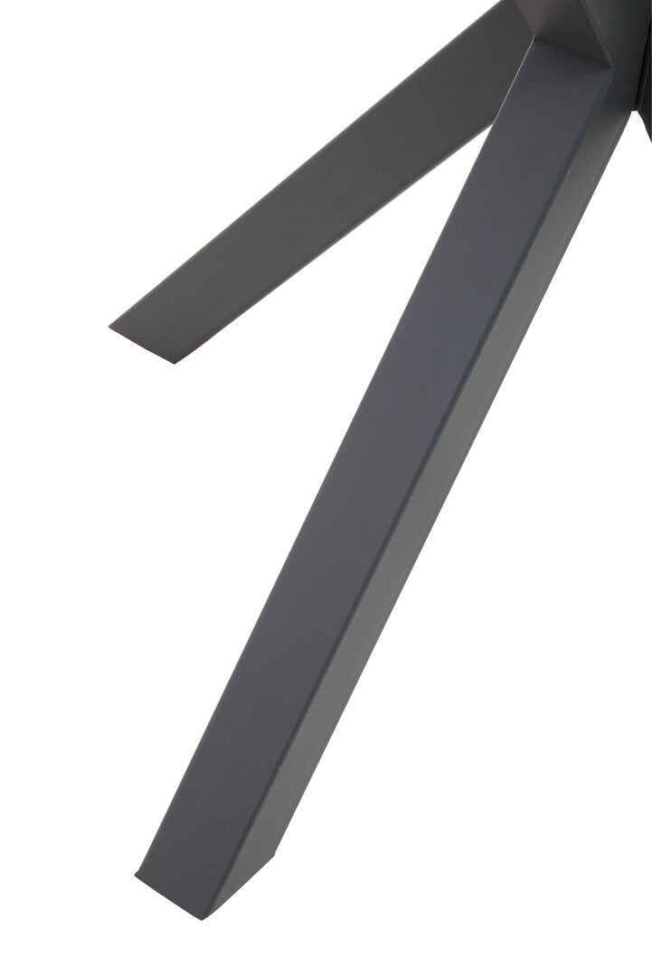 Sorrento Round Dining Table With Grey Metal Legs