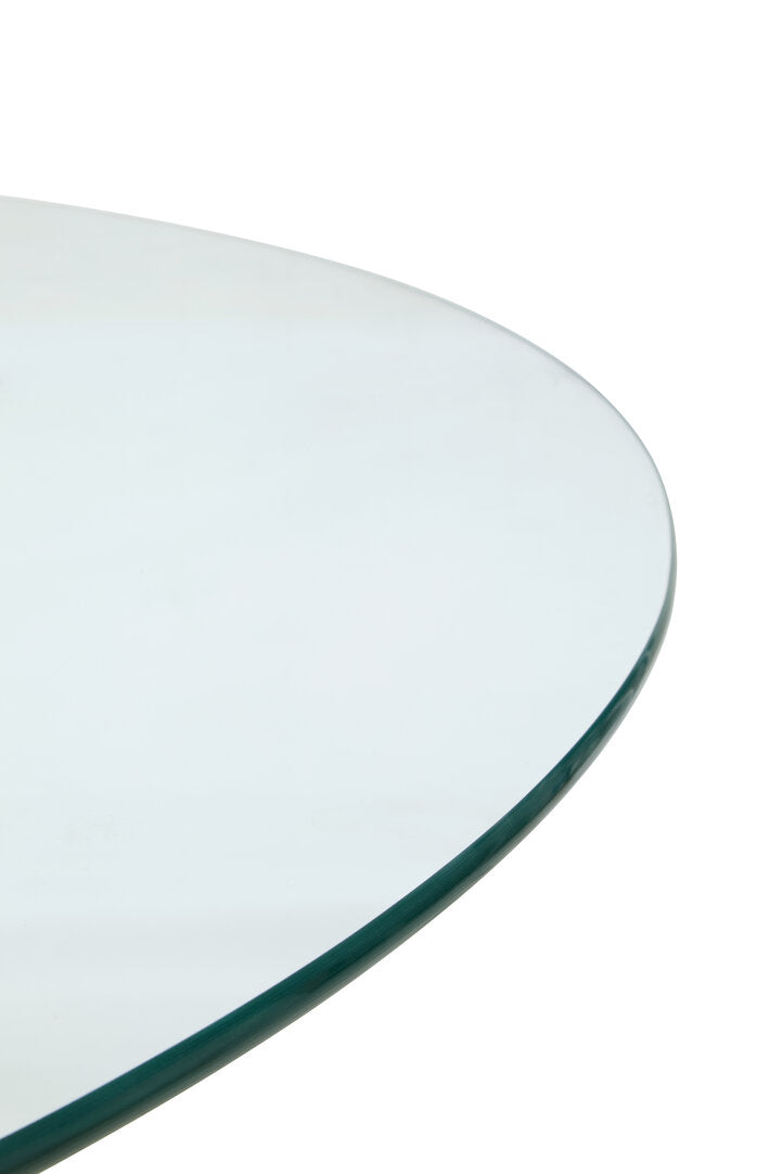 Sorrento Round Dining Table With Grey Metal Legs
