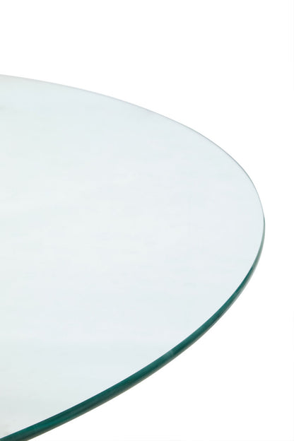 Sorrento Round Dining Table With Black Metal Legs