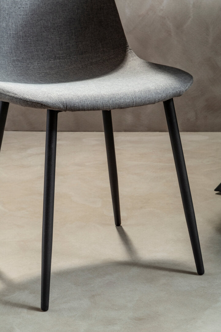 Sorrento Mink Fabric Dining Chair