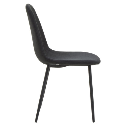 Sorrento Fabric Dining Chair Black 