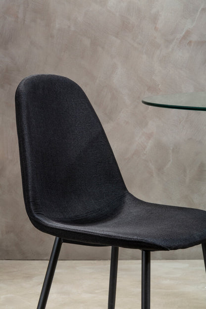 Sorrento Black Fabric Dining Chair