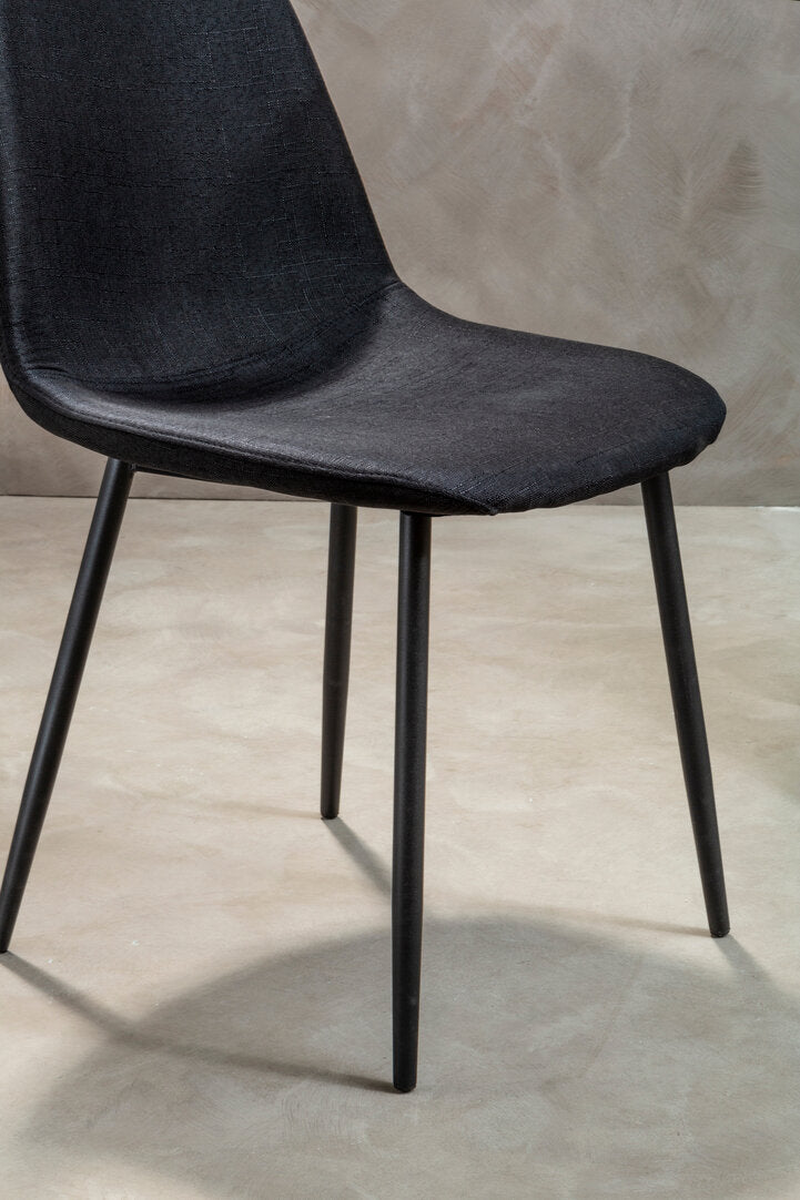 Sorrento Black Fabric Dining Chair
