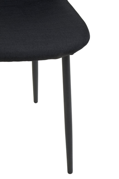 Sorrento Black Fabric Dining Chair