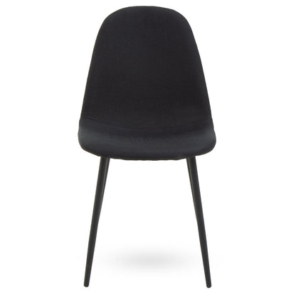 Sorrento Fabric Dining Chair Black 