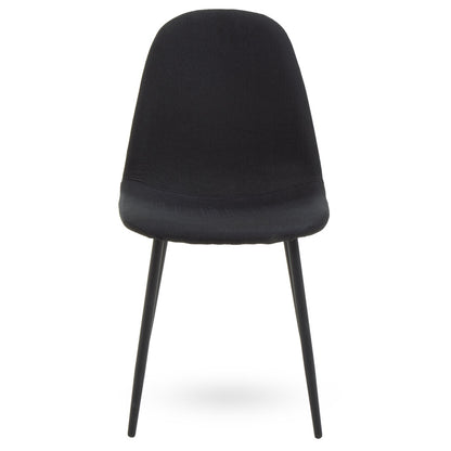 Sorrento Black Fabric Dining Chair