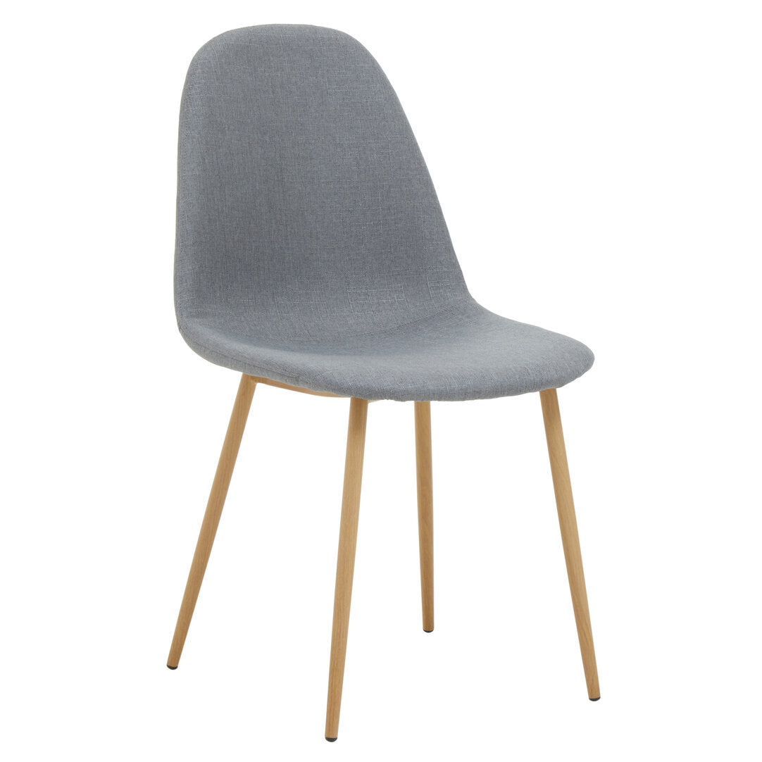 Sorrento Grey Dining Chair With Wood Effect Legs