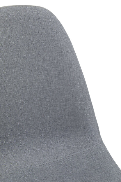 Sorrento Grey Dining Chair With Wood Effect Legs