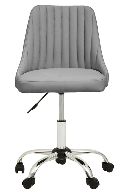 Florence Grey Leather Effect Home Office Chair