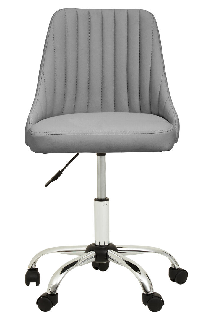 Florence Grey Leather Effect Home Office Chair