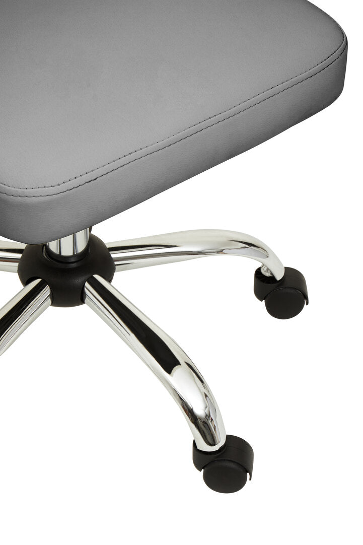 Florence Grey Leather Effect Home Office Chair