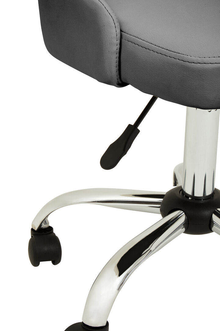 Florence Grey Leather Effect Home Office Chair