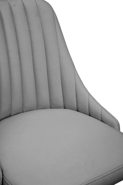 Florence Grey Leather Effect Home Office Chair