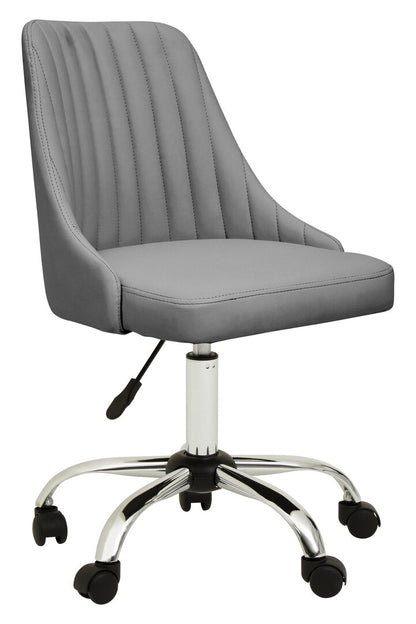 Florence Grey Leather Effect Home Office Chair