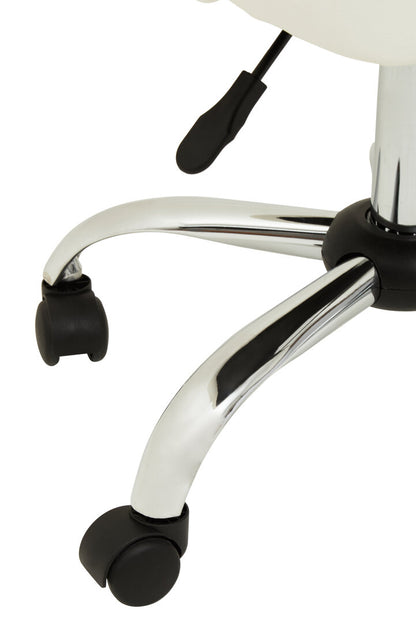 Florence Off White Leather Effect Home Office Chair