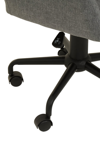 Florence Tufted Grey And Black Home Office Chair