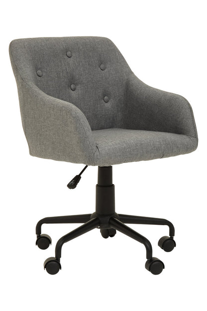Florence Tufted Grey And Black Home Office Chair