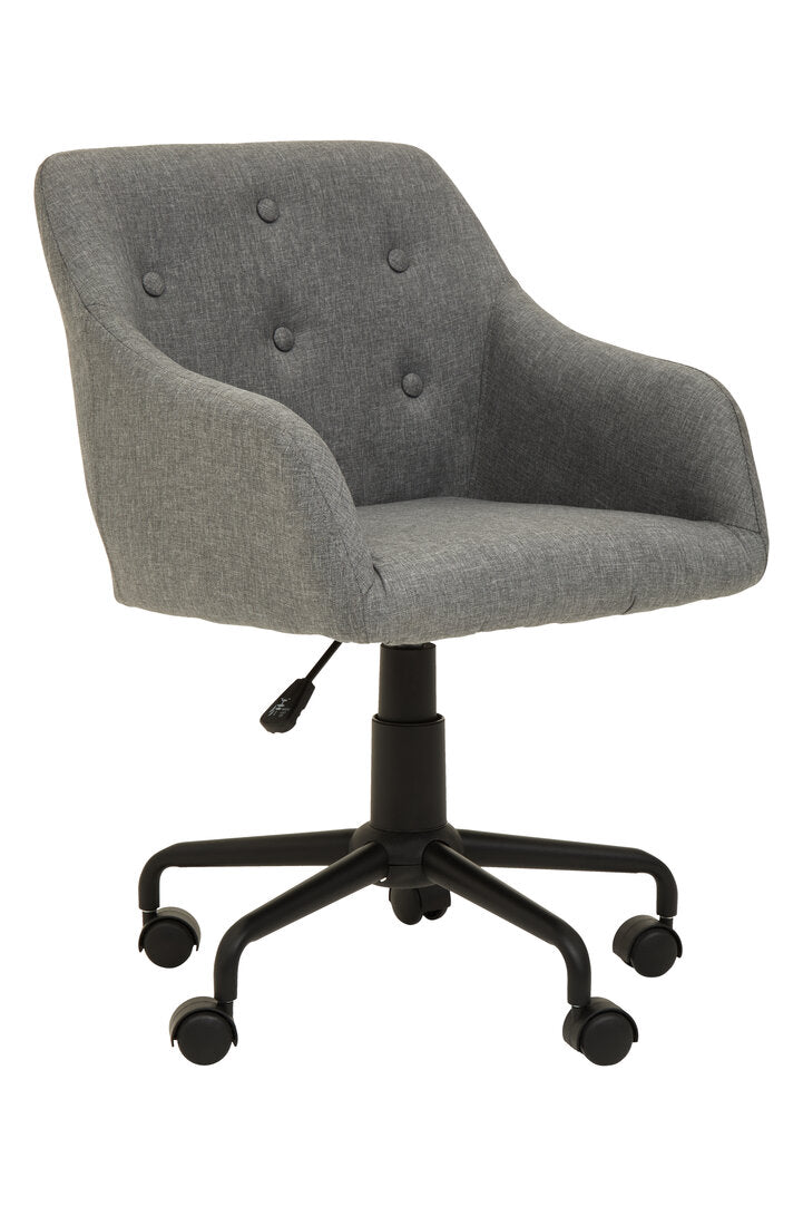 Florence Tufted Grey And Black Home Office Chair