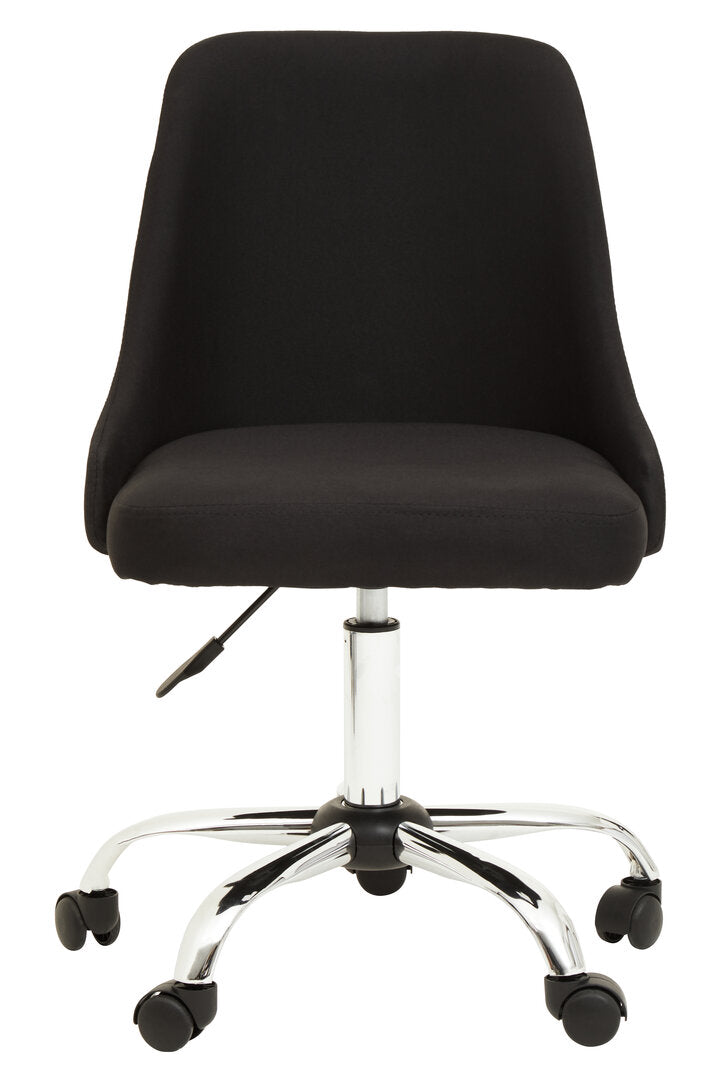 Florence Black And Chrome Home Office Chair