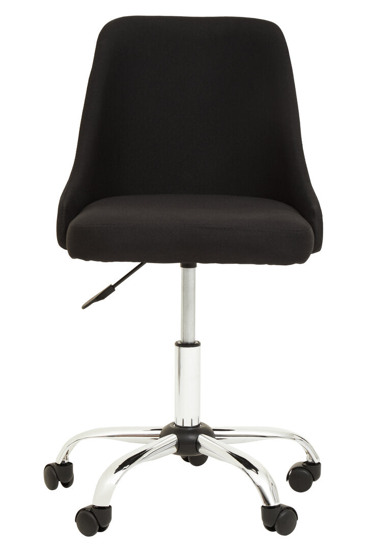 Florence Black And Chrome Home Office Chair