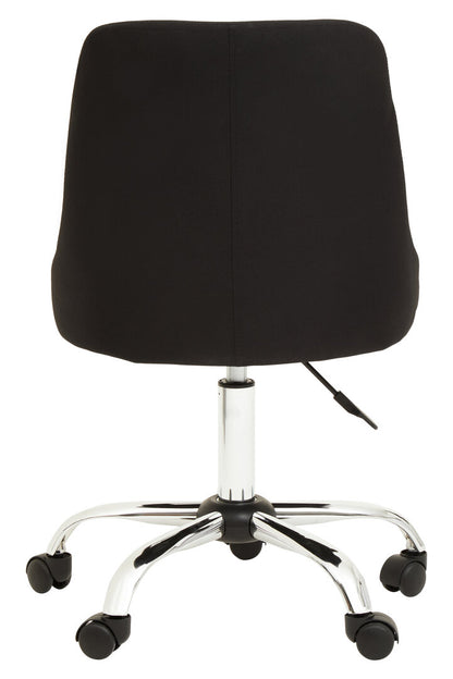 Florence Black And Chrome Home Office Chair
