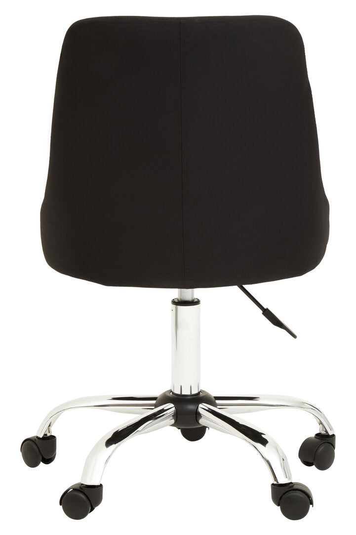 Florence Black And Chrome Home Office Chair