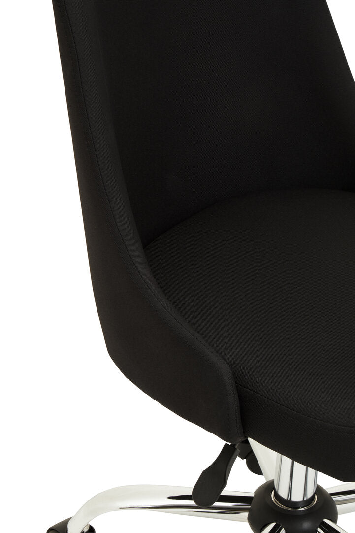 Florence Black And Chrome Home Office Chair
