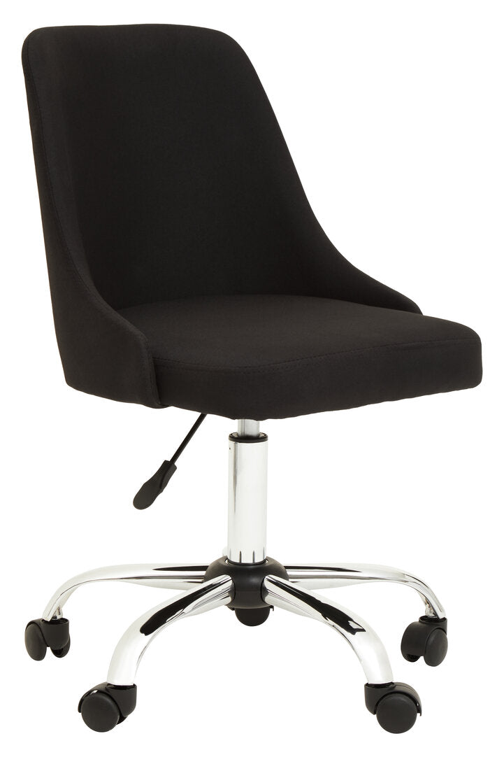Florence Black And Chrome Home Office Chair