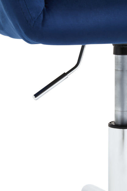 Florence Navy Velvet And Chrome Base Home Office Chair