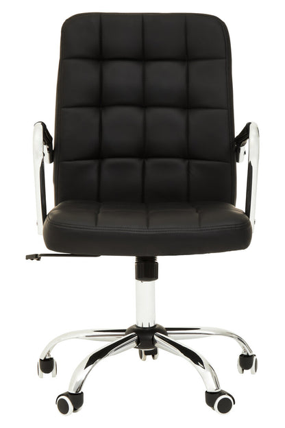 Florence Black Tufted Home Office Chair