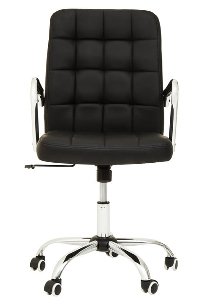 Florence Black Tufted Home Office Chair