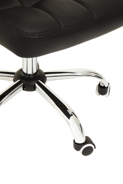 Florence Black Tufted Home Office Chair