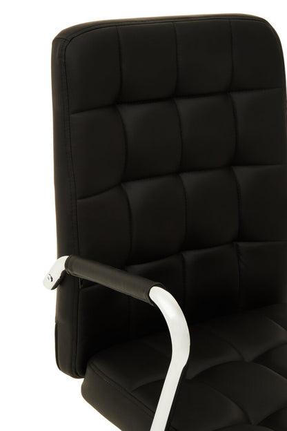 Florence Black Tufted Home Office Chair