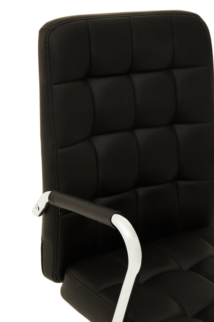 Florence Black Tufted Home Office Chair