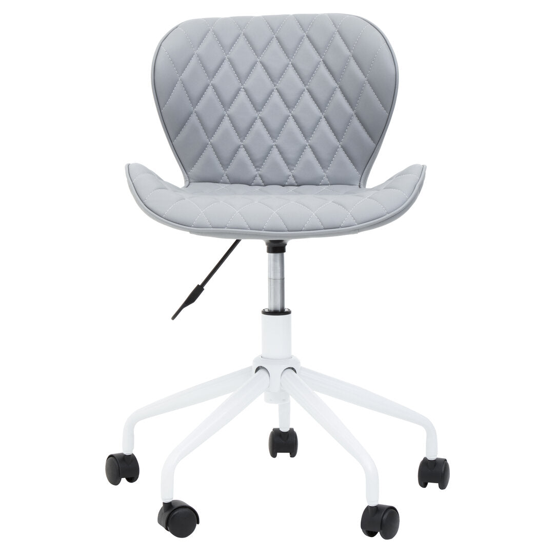 Florence Home Office Chair Grey And White 