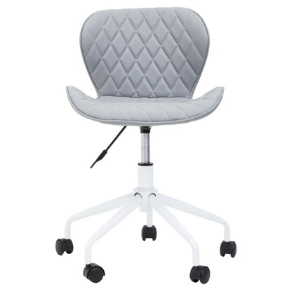 Florence Home Office Chair Grey And White 